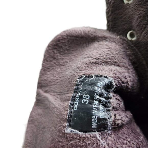 Bos & Co Corral Shoes Women's 38 7.5 Brown Waterproof Suede Boots Lace Up - Picture 9 of 10